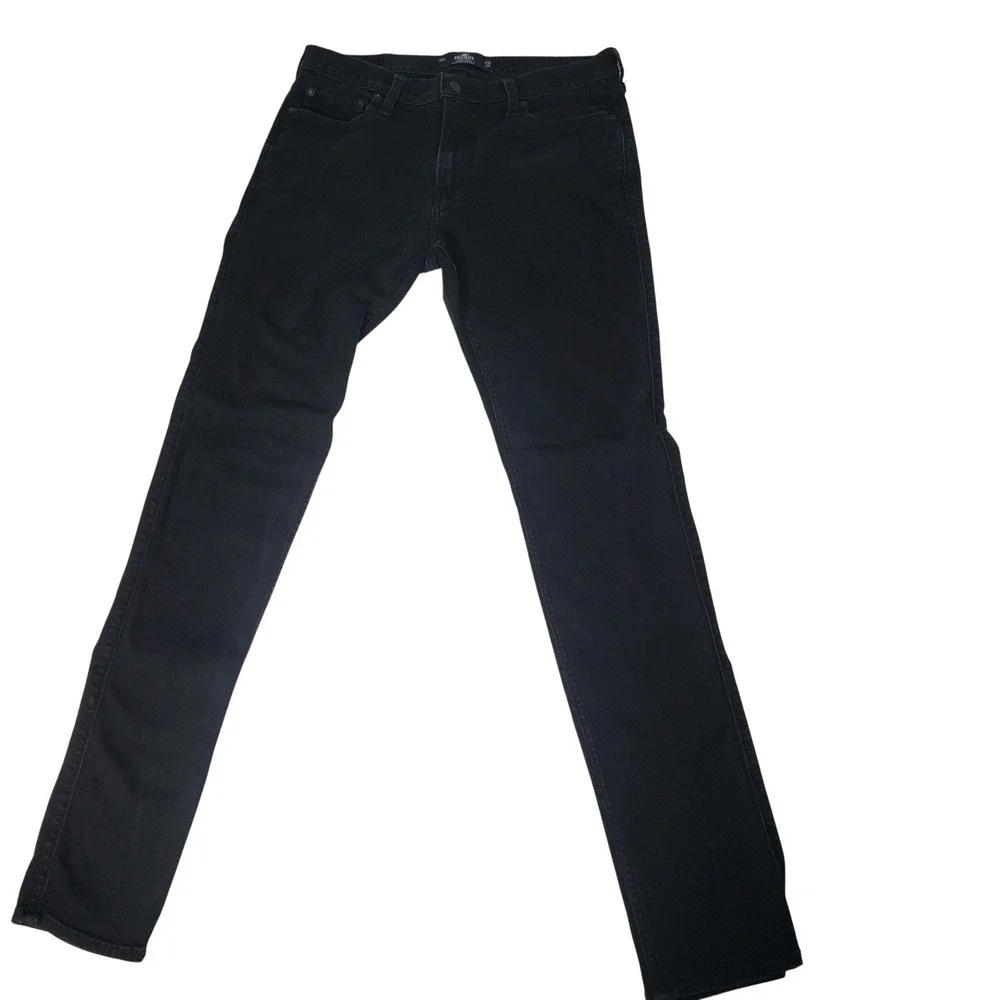 Hollister Mens Stacked Skinny Advanced Stretch Black Jeans 34x32 Denim Pants